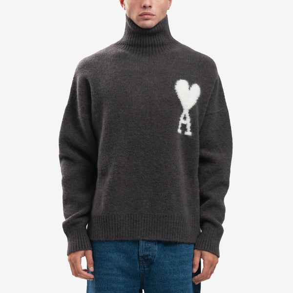 AMI Paris Brand ADC Turtleneck Sweater for Men and Women