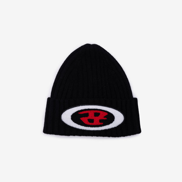 DIESEL Clothing Brand Cap Interlock Logo Beanie in Black
