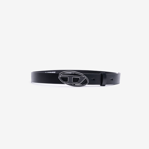 Womens DIESEL 1DR 25 Oval D Belt in Black