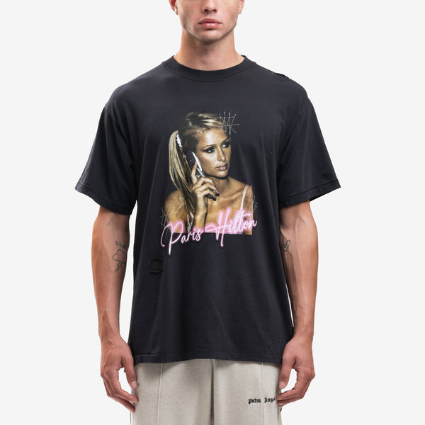 Dom Rebel Tee Paris Hilton Vintage T-Shirt in Black