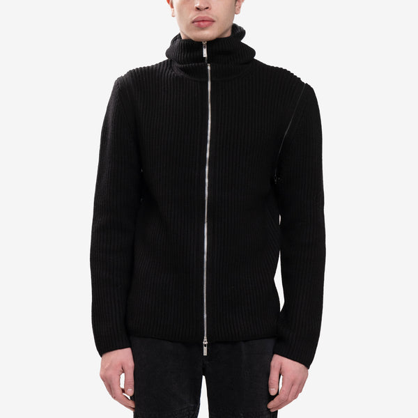 Unisex Helmut Lang Safety Balaclava Hoodie in Black