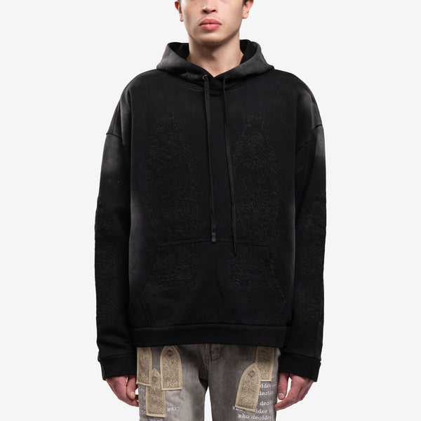 Mens Who Decides War Hoodie - Thorned Hoody in Vintage Grey