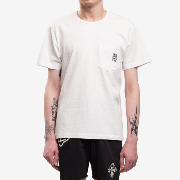 Chrome Hearts Mens CH Embroidered T-Shirt in White