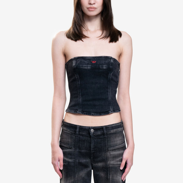 Womens DIESEL Clothing Brand - Deville Denim Tube Top