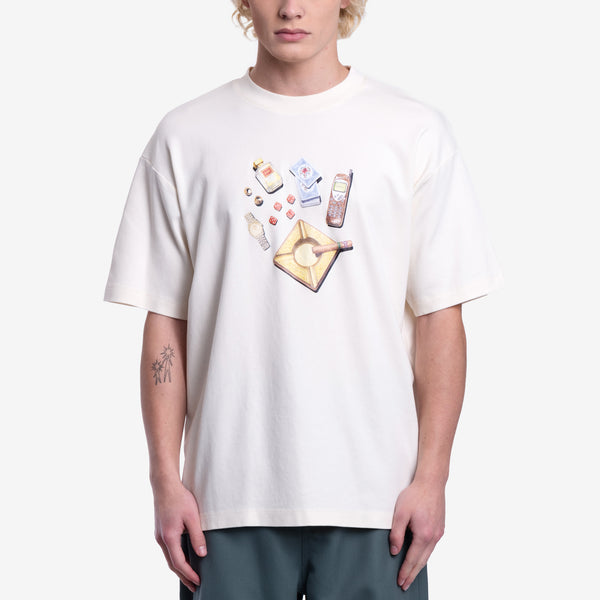 Mens Dole De Monsieur Tee - Le T-Shirt Soiree in Cream