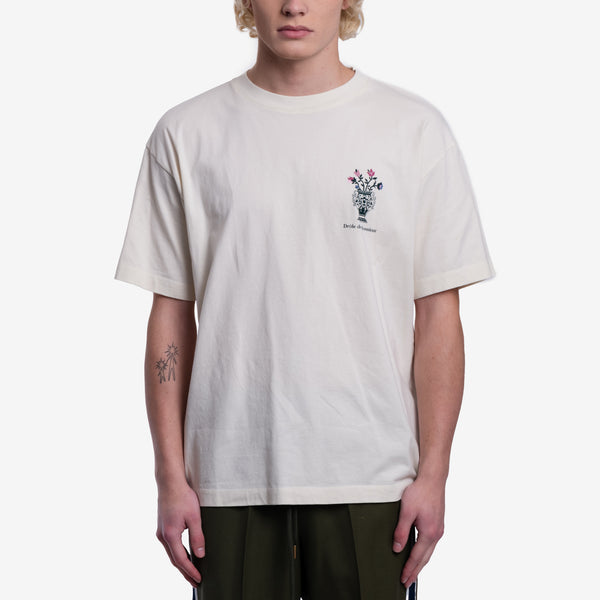 Drôle de Monsieur Mens Le T-Shirt Vase in Beige