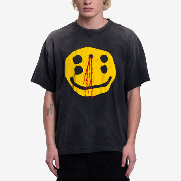 Mens Saint Mxxxxxx & Cactus Plant Flea Market Tee in Black