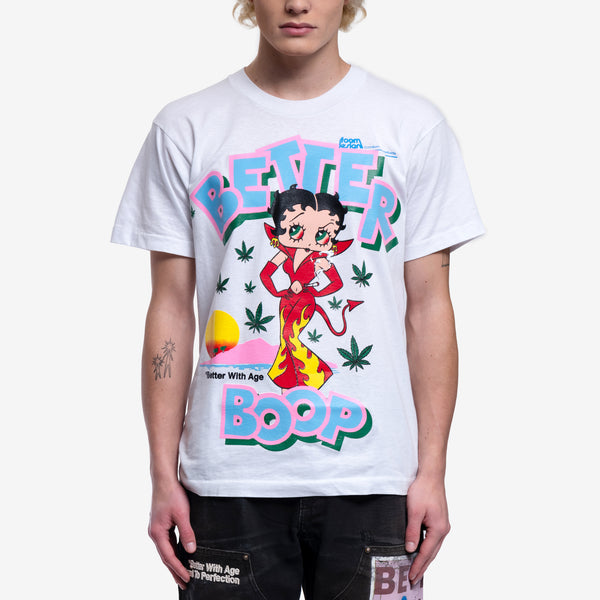 Mens Better with Age Better Boop T-Shirt in Multicolour