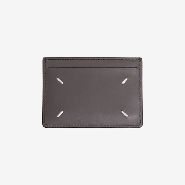 Maison Margiela Unisex Slim 3 CC Card Holder in Elephant