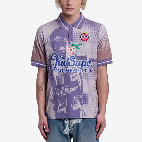 Kidsuper Mens Ronaldinho Cream Soccer Jersey