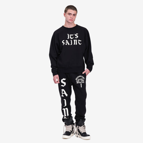 Saint Mxxxxxx Mens Its Saint Sweatpants in Black