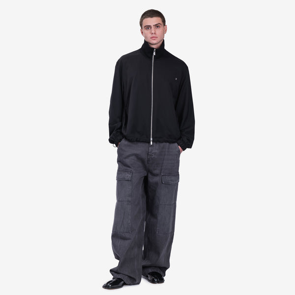 Helmut Lang Mens Relaxed Bomber Suit Jacket in Black