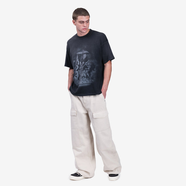 Mens AMI Paris - Worker Baggy Jeans in Off White