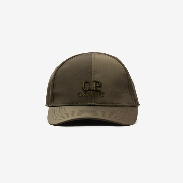 C.P. Company Mens Chrome-R Goggle Cap in Ivy Green