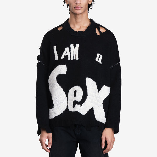 Mens Saint Mxxxxxx Sex Pistols Sweater in Black