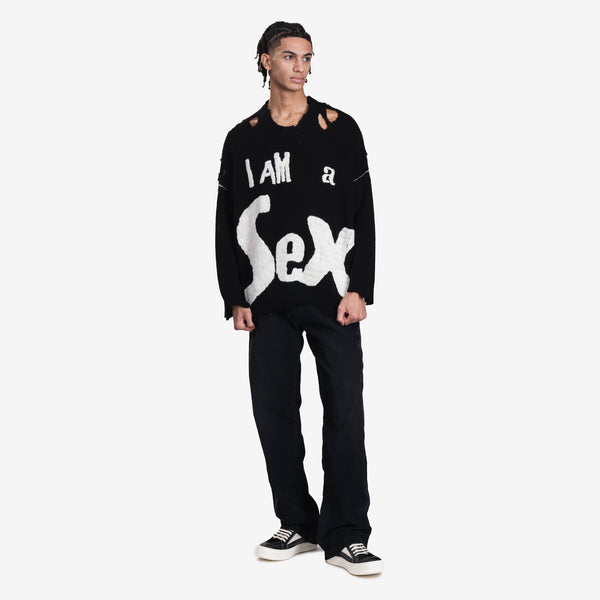 Mens Saint Mxxxxxx Sex Pistols Sweater in Black