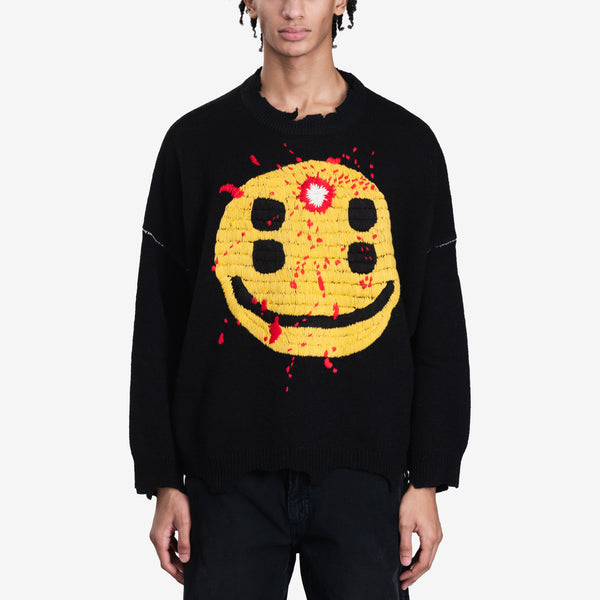 Mens Saint Mxxxxxx Cactus Plant Flee Market Smile Sweater in Black