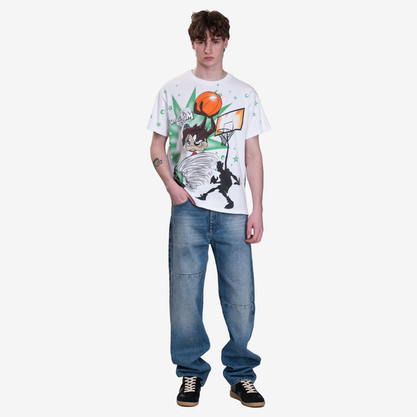 Earthling VIP Mens Space Jam Vintage T-Shirt in White