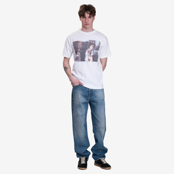 Earthling VIP Mens Lauryn Hill Vintage T-Shirt in White