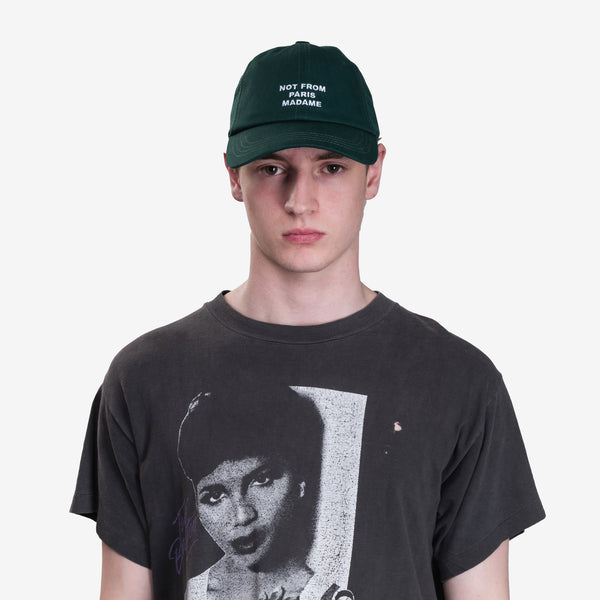 Unisex Drôle de Monsieur La Casquette Slogan in Dark Green