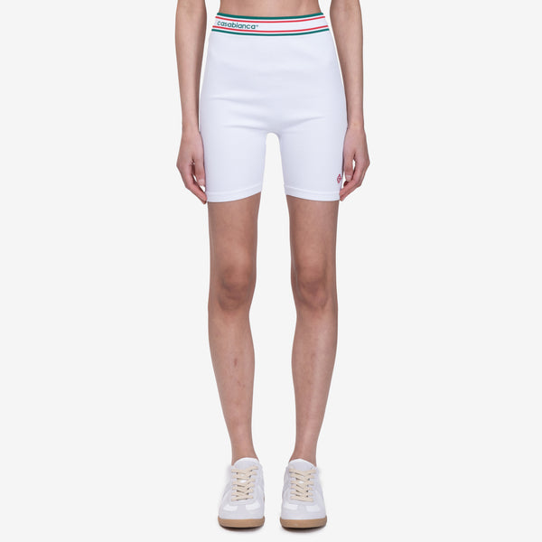 Womens Casablanca Paris Sports Shorts in White