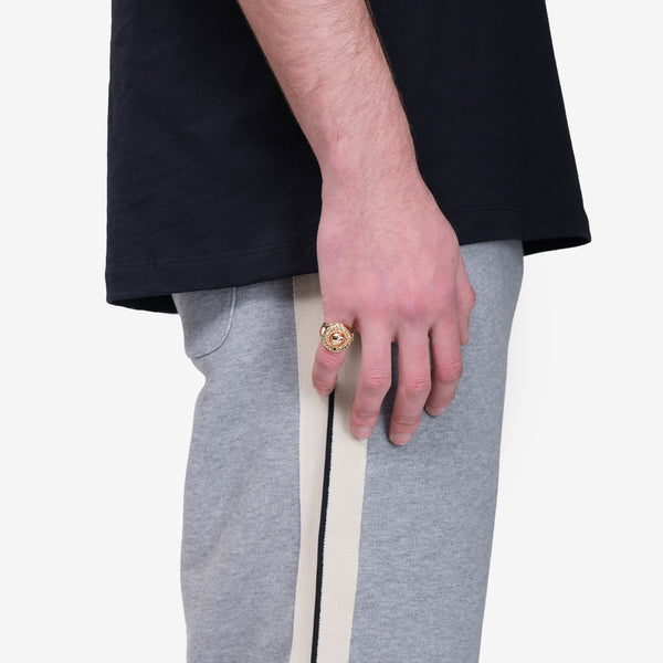 Casablanca Paris Gold Plated Sports Medallion Ring in Gold