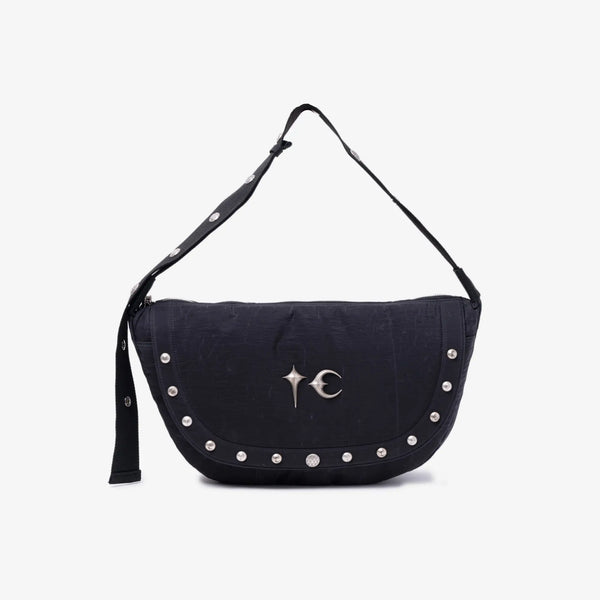 Thug Club - Mens Scarred Bio Army Messenger Bag in Black