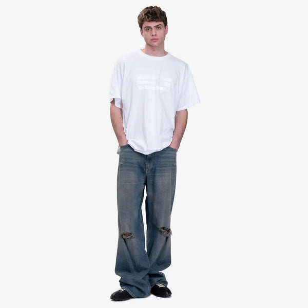 Ripped Wide Leg Jeans