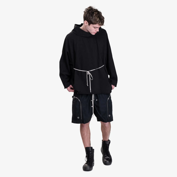 Rick Owens DRKSHDW Mens SS25 Hollywood Bauhaus Shorts in Black