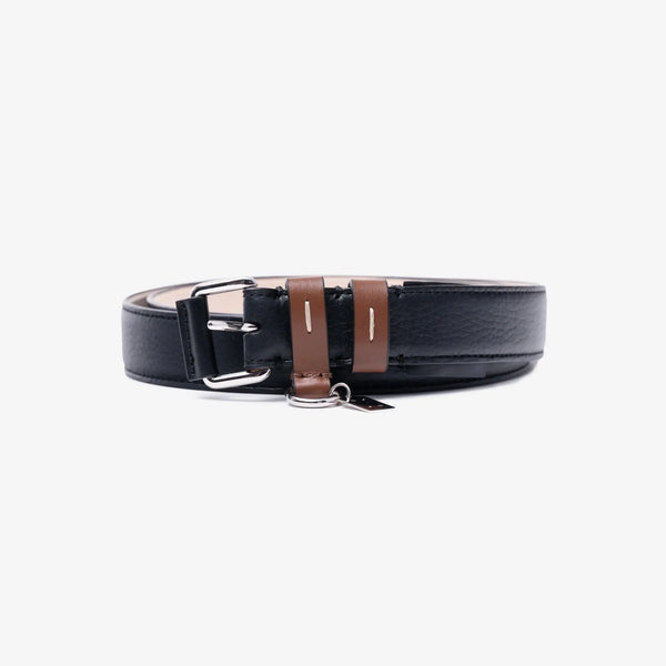 Contrast Leather Belt