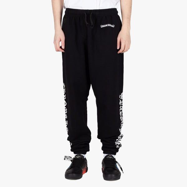 Chrome Hearts Mens Script Scroll Label Sweatpants in Black