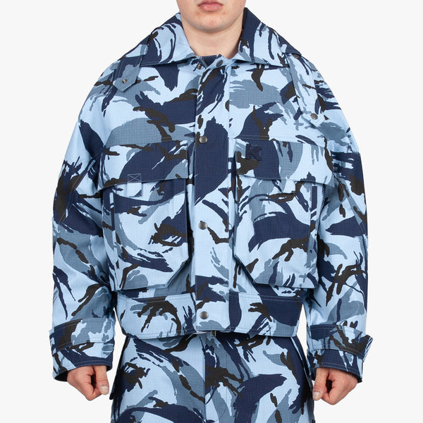 KENZO Mens Tropic Camouflage Jacket in Blue