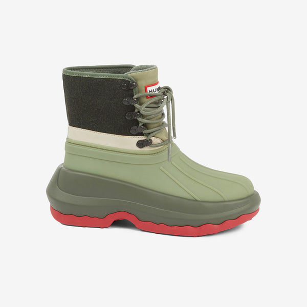 KENZO Mens Hunter Ankle Boots in Dark Khaki